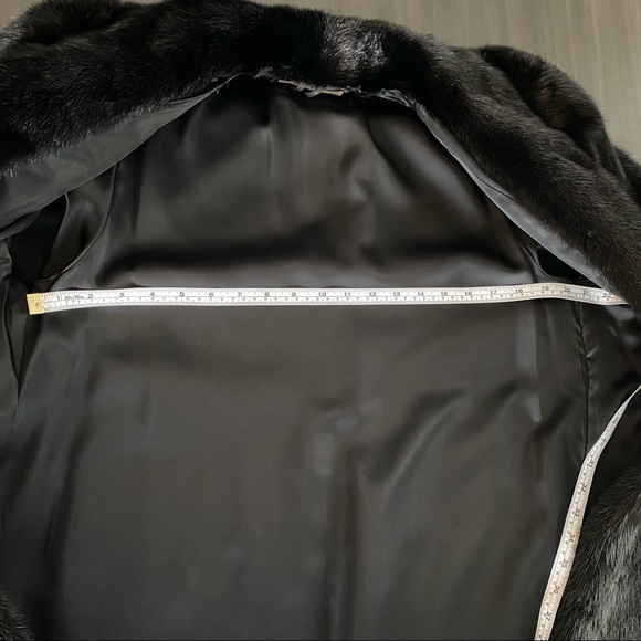 🌟HostPick🌟Real mink fur vintage coat - black - early 90s - Picture 11 of 17